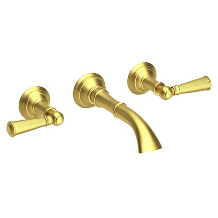 Newport Brass Wall Mount Lavatory Faucet in Satin Brass (Pvd) 3-2411-04